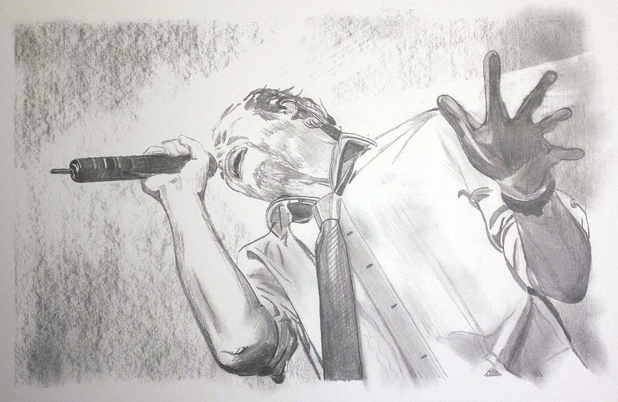 Stone Temple Pilots Drawing - Scott Weiland by Phillip Robinson