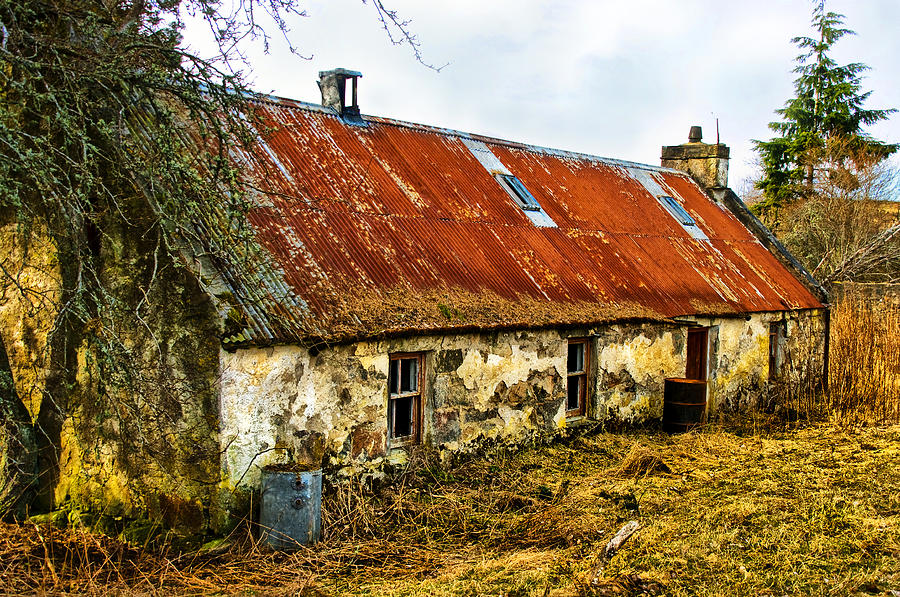 Cottage Photograph - Scottish Highland Croft by Jacqi Elmslie