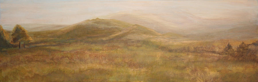 Landscape Painting - Scottish Hills Landscape by Stephanie  Kriza