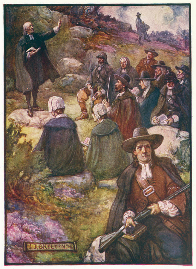 Scottish Presbyterians Worship Drawing by Mary Evans Picture Library