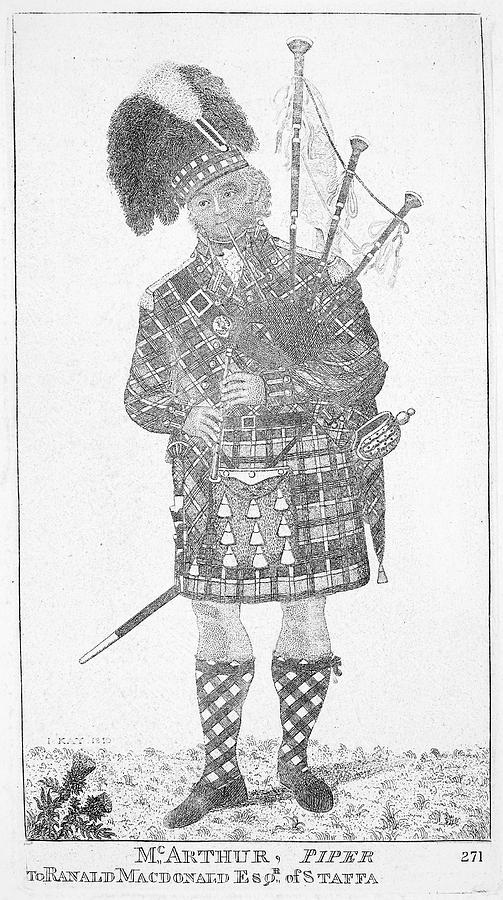 Scottish Soldier, 1810 Painting by Granger