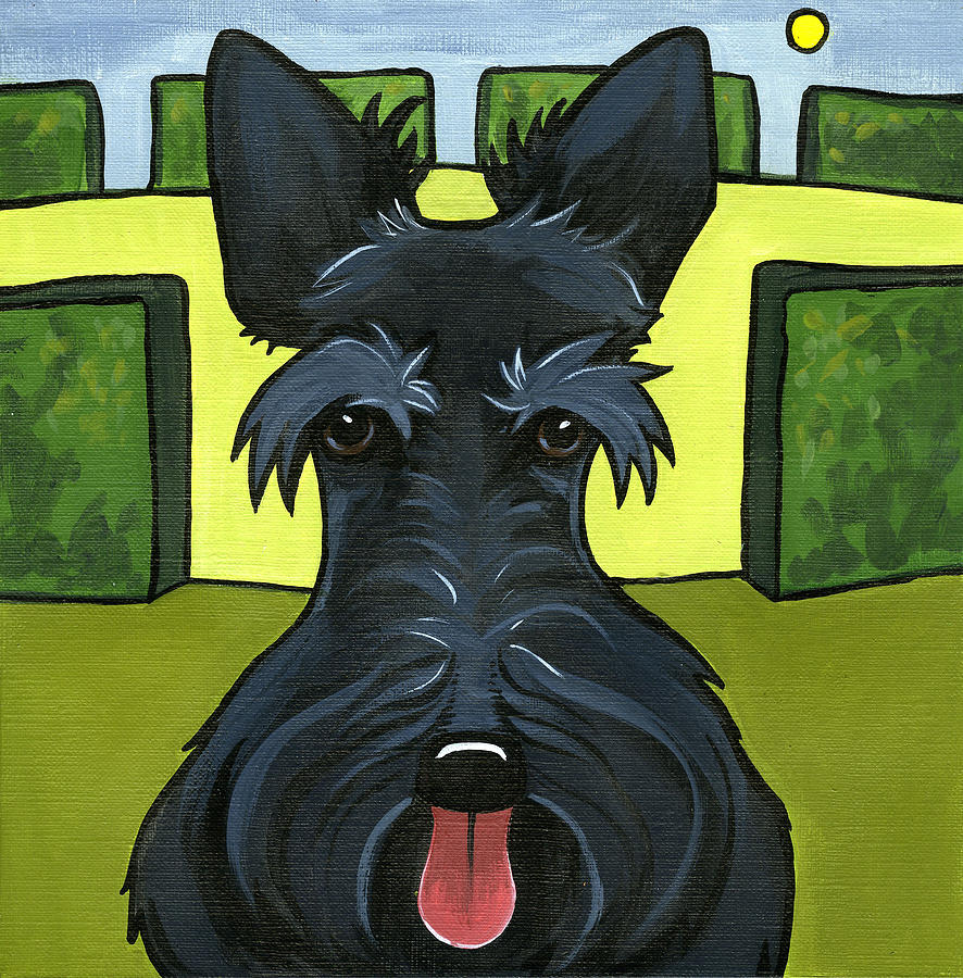 Scottish Terrier Painting by Leanne Wilkes