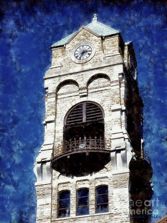 Scranton Clock Tower - Lackawanna County Courthouse Photograph by Janine Riley