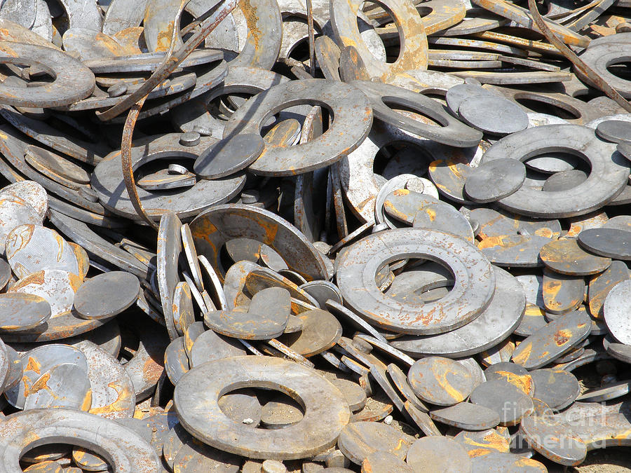 Unique Photograph - Scrap Yard 3 by Shirley Sparks