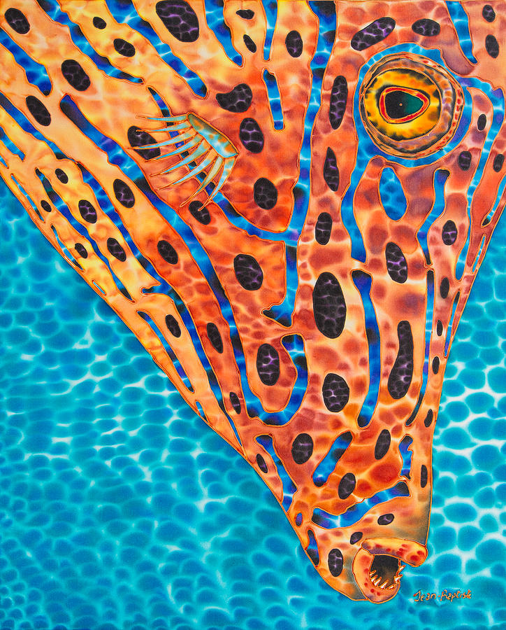 Scrawled File Fish Painting by Daniel Jean-Baptiste