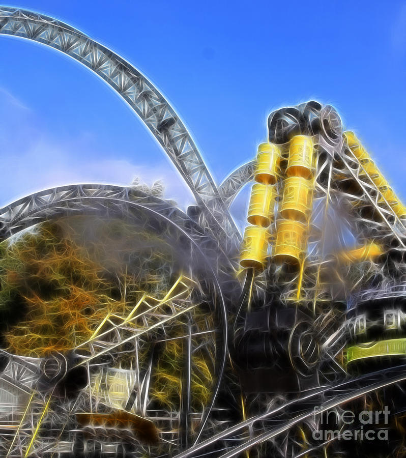 Roller Coaster Ride - Scream All You Like Photograph by Doc Braham