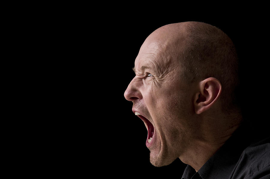 Screaming Man Photograph by Kemter