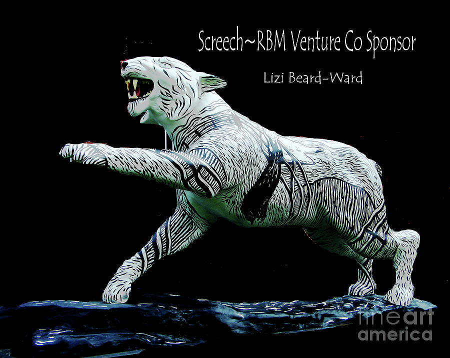 Screech Tiger Mixed Media by Lizi Beard-Ward