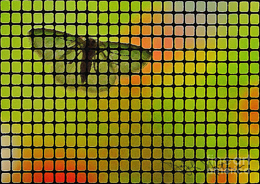 Moth Digital Art - Screened Moth by Art Mantia
