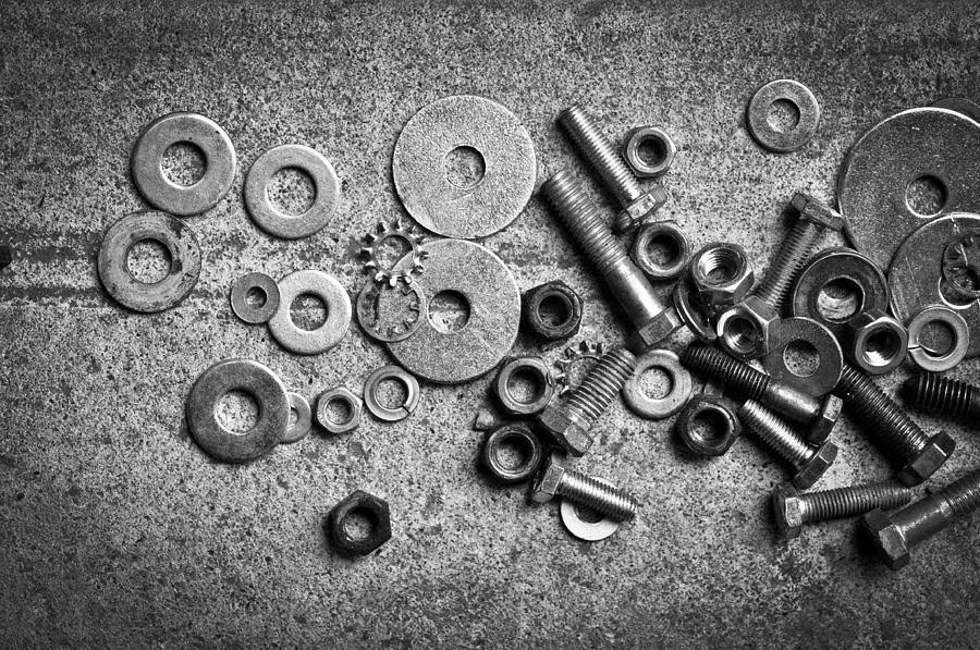 Screws and Washers Photograph by Ronda Broatch