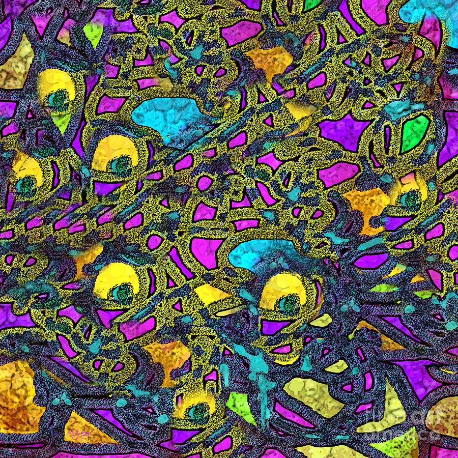 Abstract Digital Art - Scribble by Carol Jacobs
