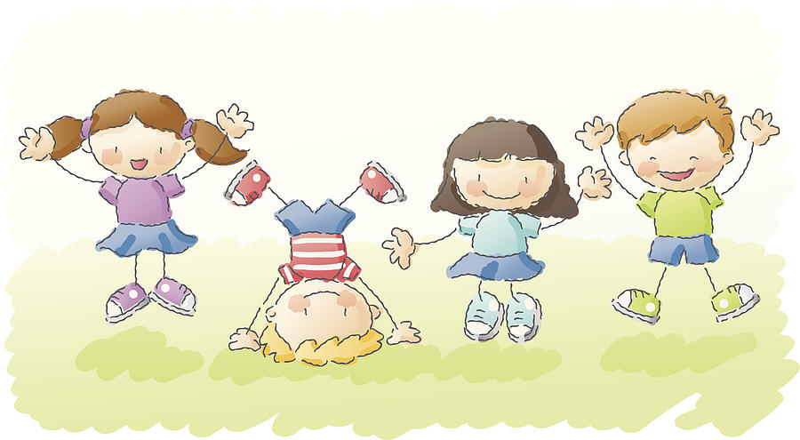 Scribbles: Jump For Joy! Drawing by Kemie