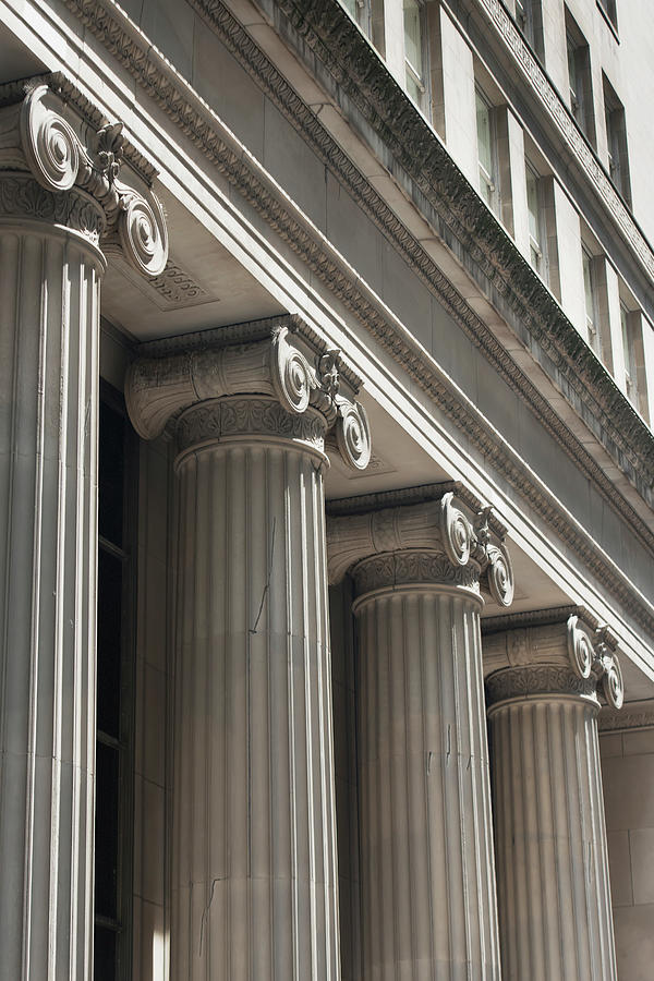 Scroll Design On The Tops Of Columns On Photograph by Keith Levit / Design Pics