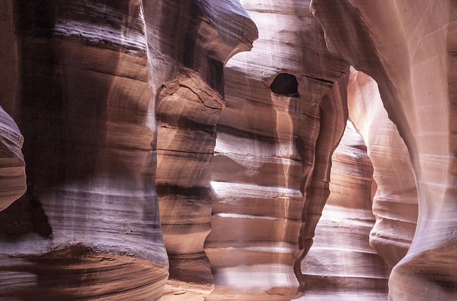 Antelope Canyon Photograph - Sculpted sandstone by Arkady Kunysz