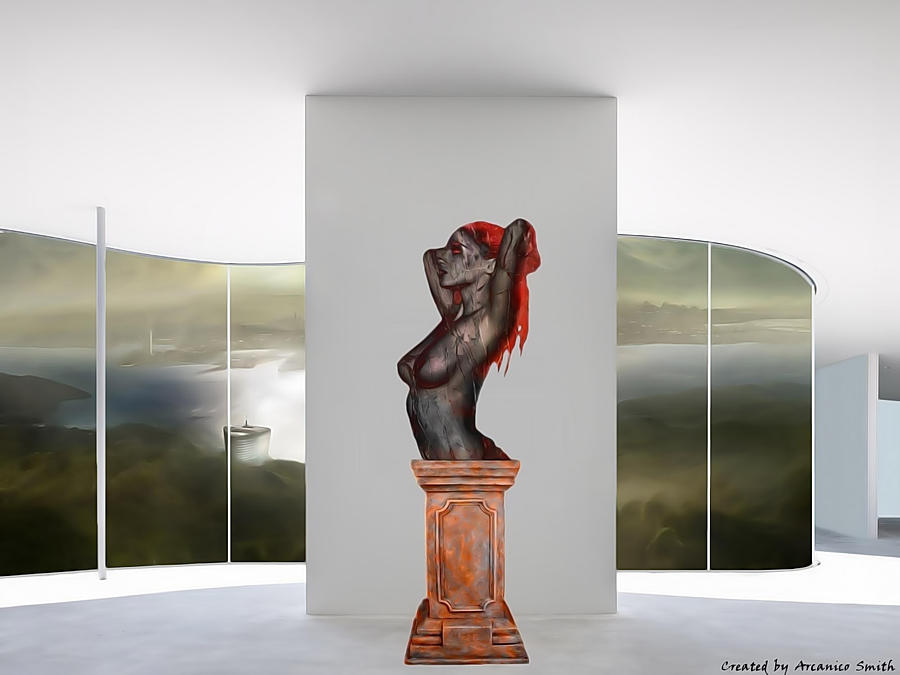 Museum Digital Art - Sculpture Girl by Arcanico Luca Smith Acquaviva