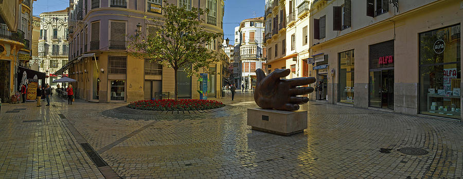 Sculpture In Old Town, Malaga, Malaga Photograph by Panoramic Images