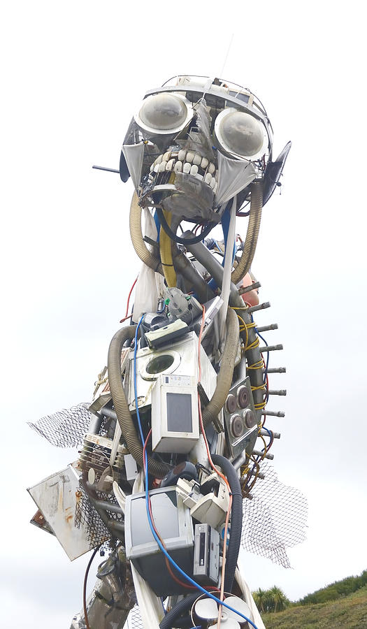 Sculpture of Modern Living Detritus Photograph by Tom Wurl