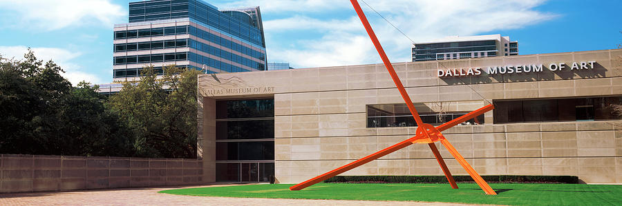 Sculpture Outside A Museum, Dallas Photograph by Panoramic Images