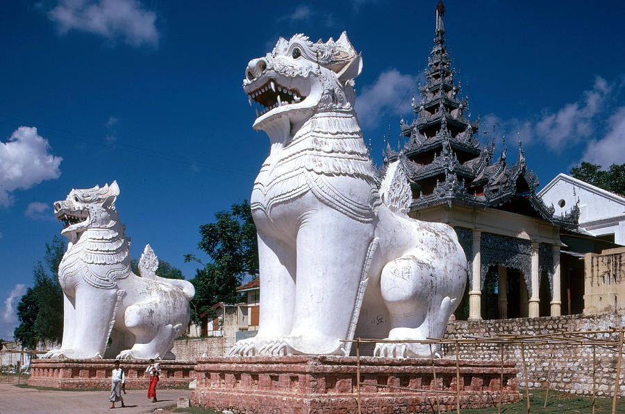 Sculptures In Myanmar Photograph by George Holton