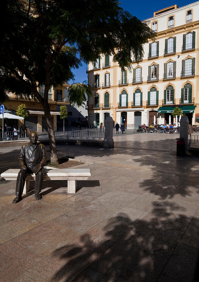 Color Image Photograph - Scupture Of Picasso On The Plaza De La by Panoramic Images