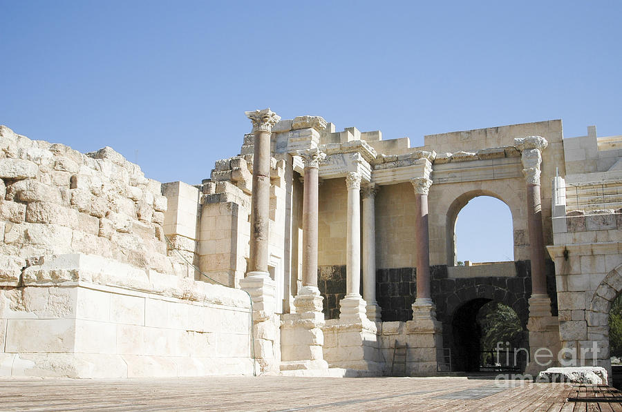 Scythopolis Roman theatre Photograph by Amos Gal