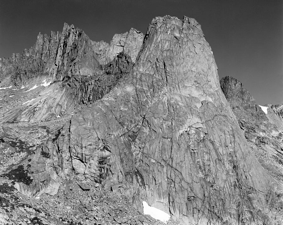 209620-BW-SE Face Pingora Peak, Wind Rivers Photograph by Ed  Cooper Photography