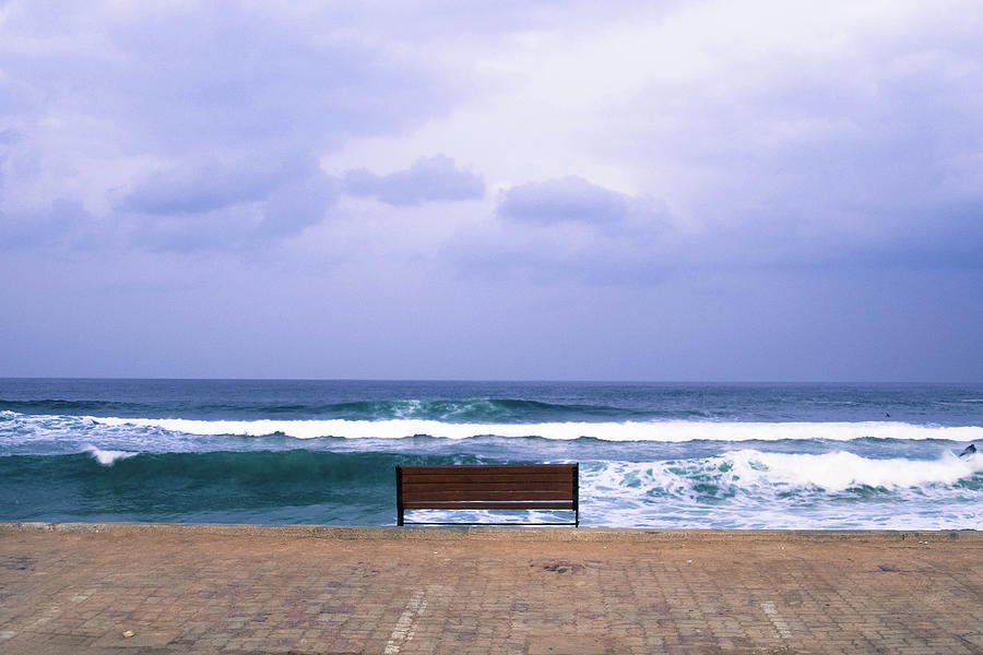 Sea & Bench Photograph by Sungjae Pyeon