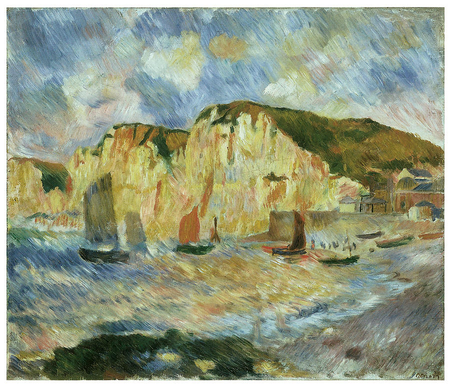 Pierre Auguste Renoir Painting - Sea and Cliffs by Pierre-Auguste Renoir