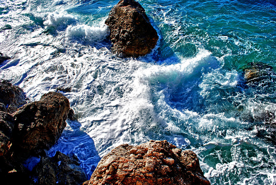 Sea Photograph - Sea And Rock by Artur Gjino 