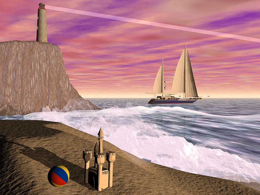 Sea and Sand Digital Art by Michele Wilson