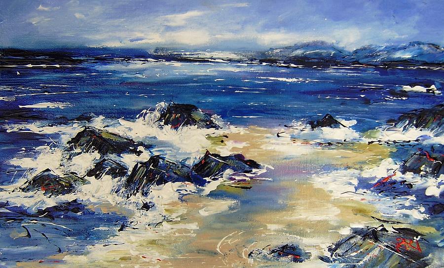 Sea And Shore  Painting by Mary Cahalan Lee - aka PIXI