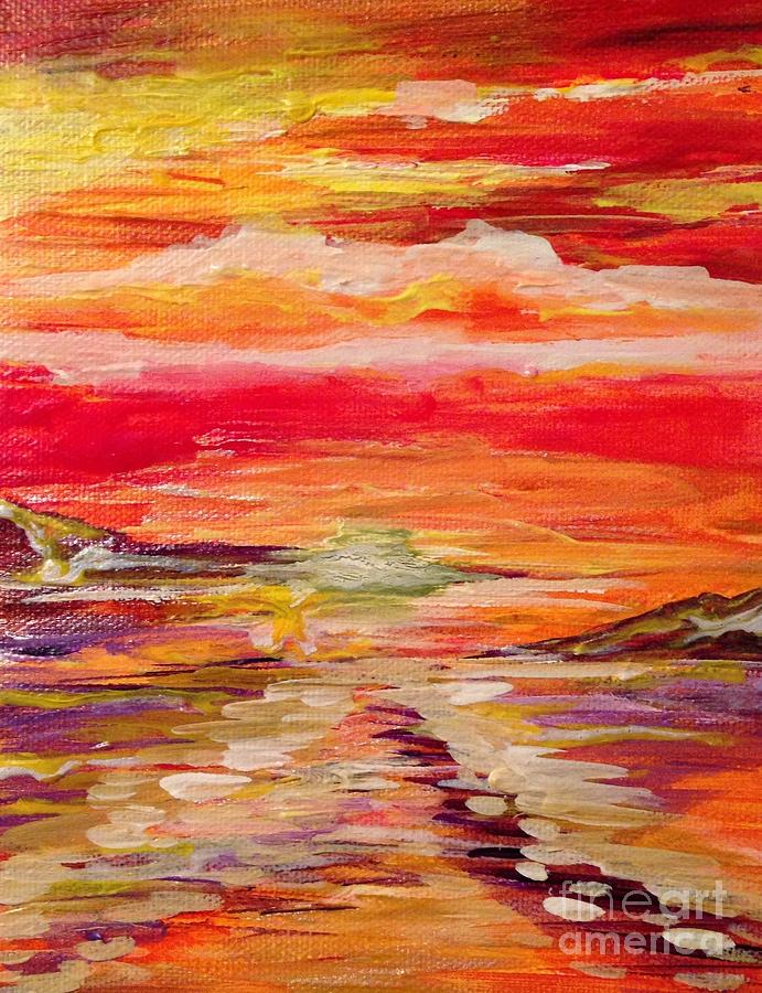 Sea and Sky III Painting by Karen  Ferrand Carroll