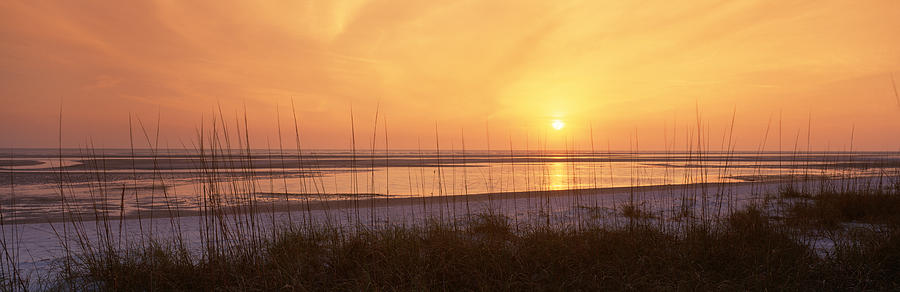 Sea At Dusk, Gulf Of Mexico, Tigertail Photograph by Panoramic Images