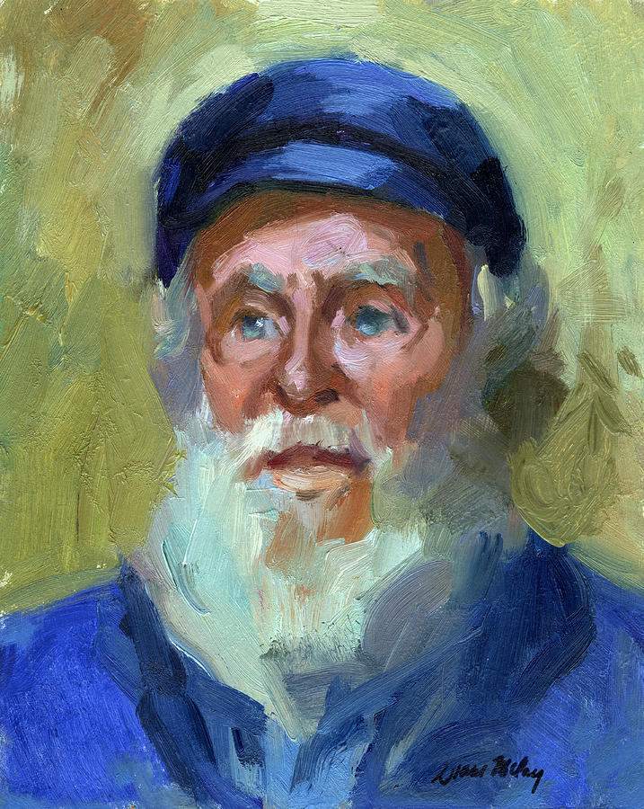 Portrait Painting - Sea Captain 1 by Diane McClary