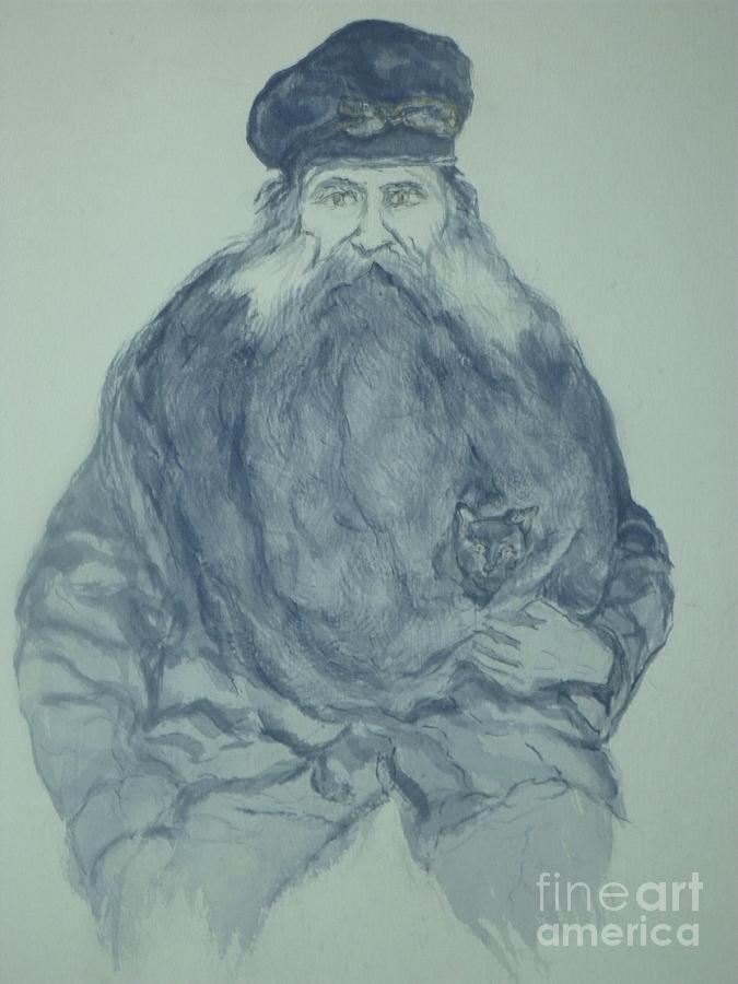 Sea Captain Painting - Sea Captain by Nancy Caccioppo Sea Captain Painting - Sea Captain by Nancy Caccioppo