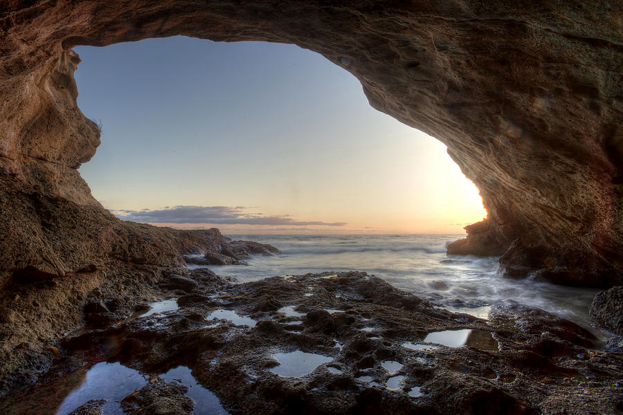 Cave Photograph - Sea Cave at Thousand Steps Beach by Cliff Wassmann.