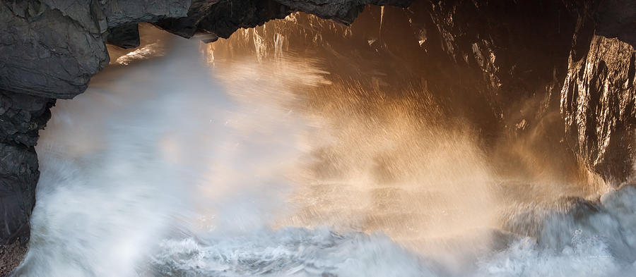 Sea Cave Drama Photograph by Leland D Howard