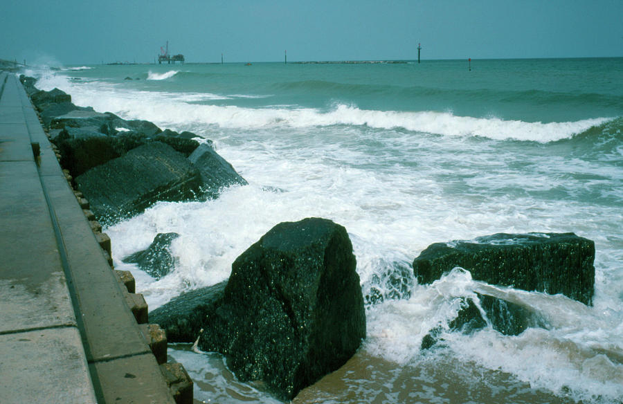 Sea Defences (wall/boulders) At Sea Palling Photograph by Dr Jeremy Burgess/science Photo Library