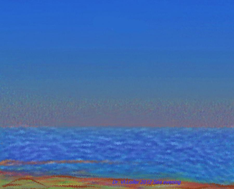 Sea evening Digital Art by Dr Loifer Vladimir