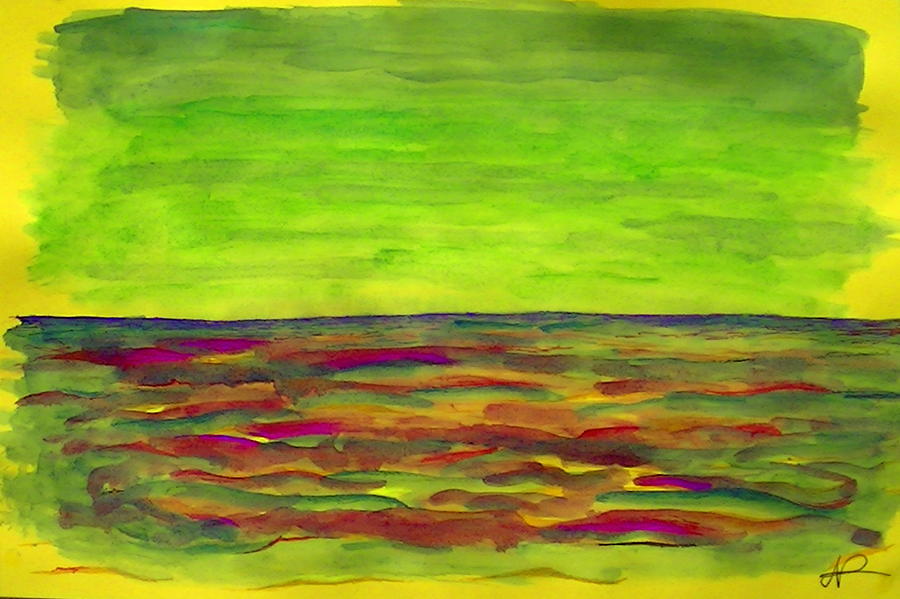 Sea Experiment Painting by Nieve Andrea