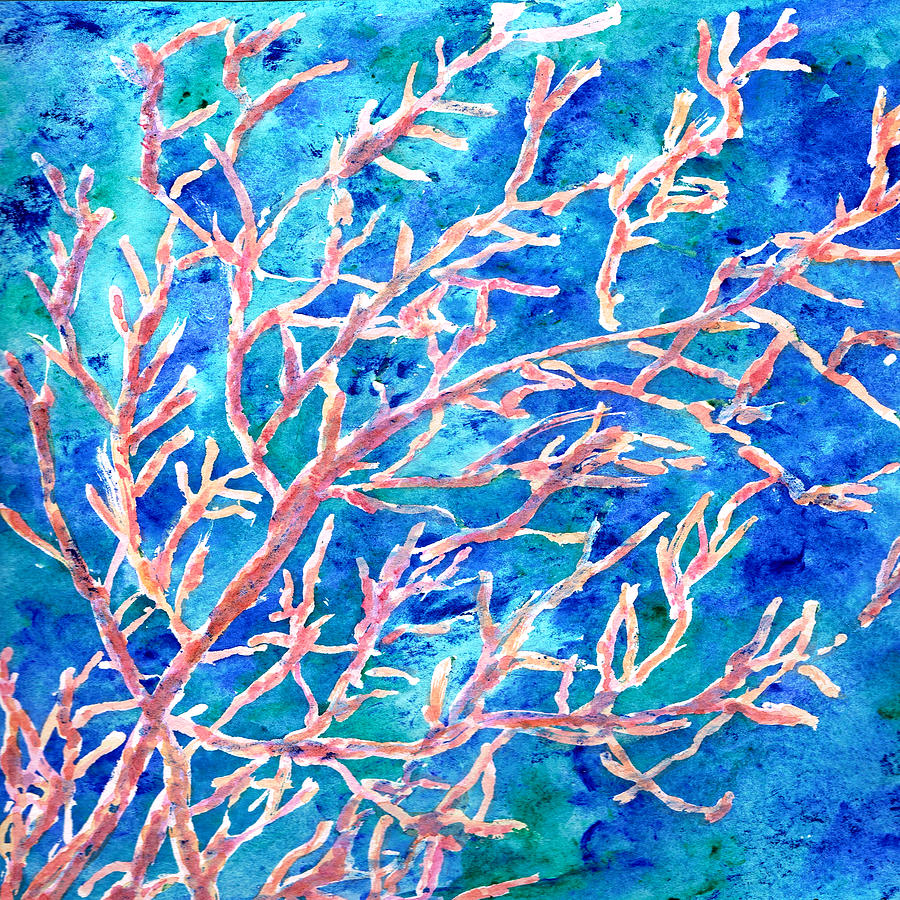 Nature Painting - Sea Fan by Rosie Brown