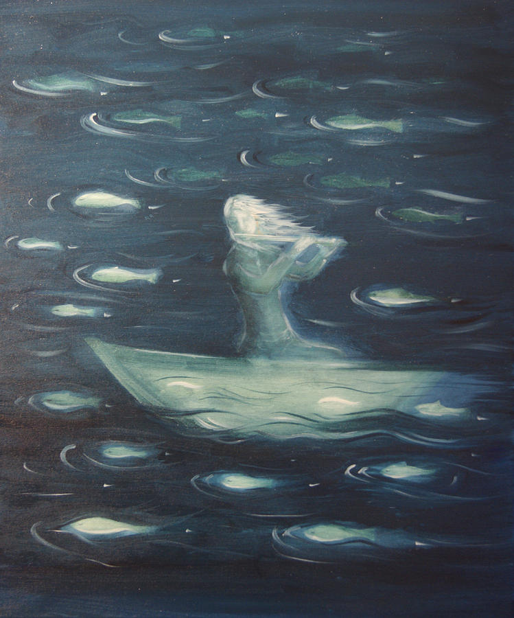 Sea Flute Melody Painting by Tone Aanderaa