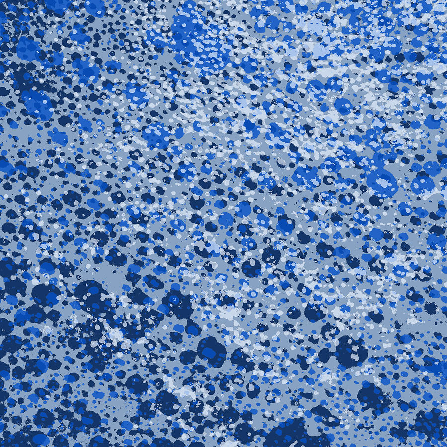 Sea Foam - Blue Digital Art by Saya Studios