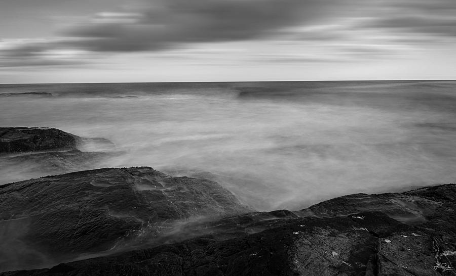 Sea Foam Black And White Photograph by Lourry Legarde