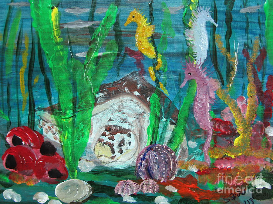 Sea Friends Painting by Susan Voidets