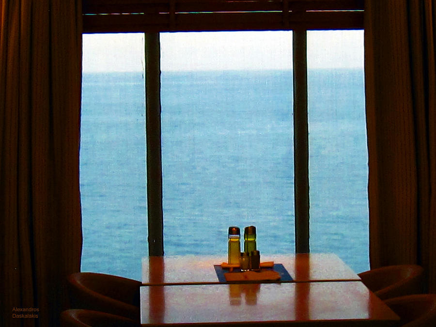 Sea from the Window Photograph by Alexandros Daskalakis