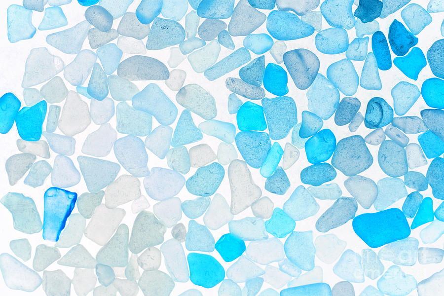 Sea Glass Turquoise Blue Photograph by Charline Xia