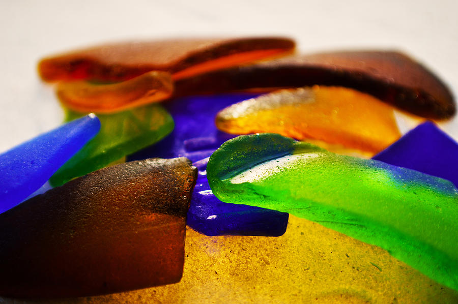 Primary Colors Photograph - Sea Glass III by Sherry Allen