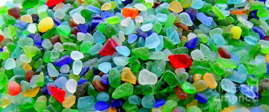 Sea Glass Mural Photograph by Mary Deal