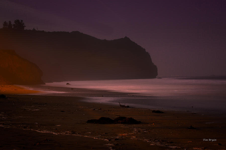 Central Coast Photograph - Sea Glow -  Avila Beach by Tim Bryan